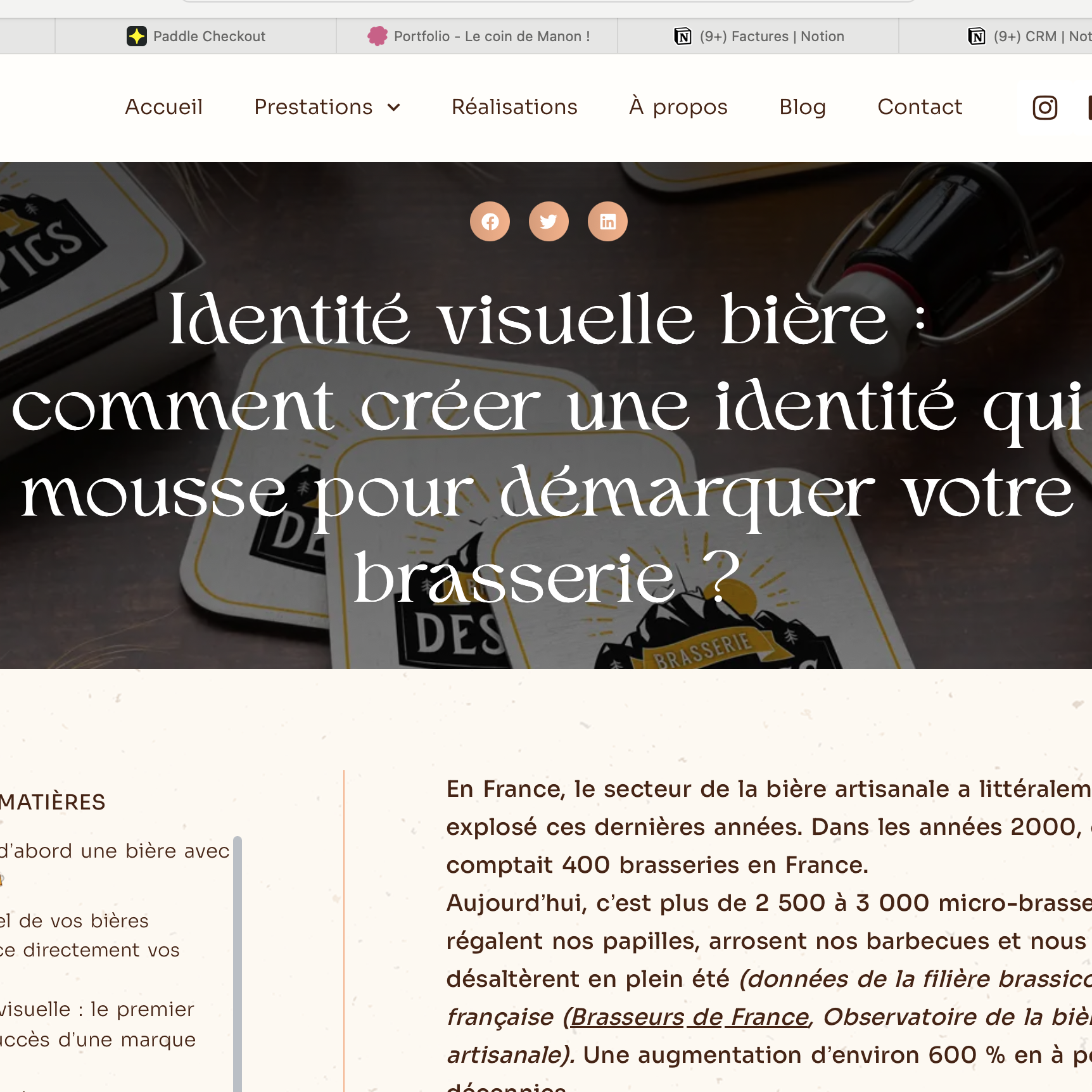 Article "Comment créer une identité qui mousse pour démarquer votre brasserie"